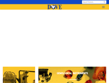Tablet Screenshot of doveinstruments.com